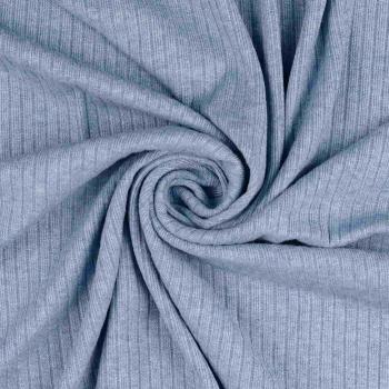 Strick melange jeansblau